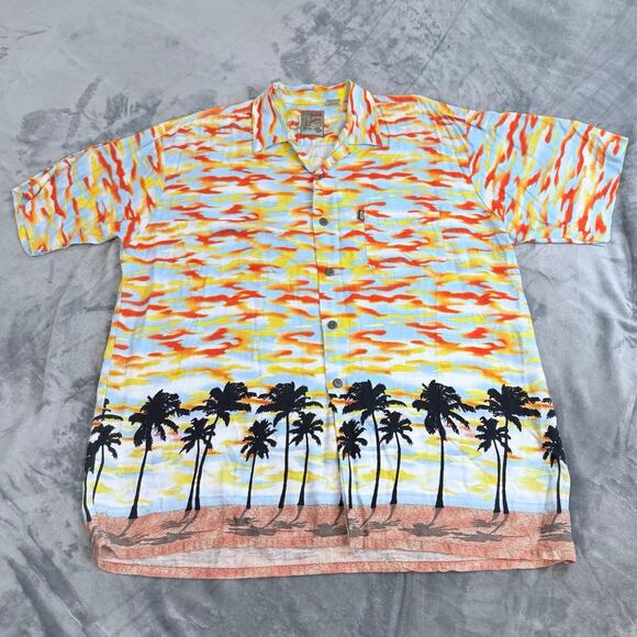 Pineapple Other - Vtg Pineapple Connection Shirt Mens Sz XL Retro Aloha Hawaiian Tropical Print